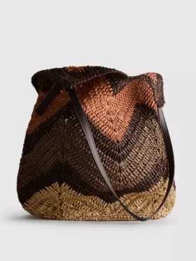 The edit woven shopper bag