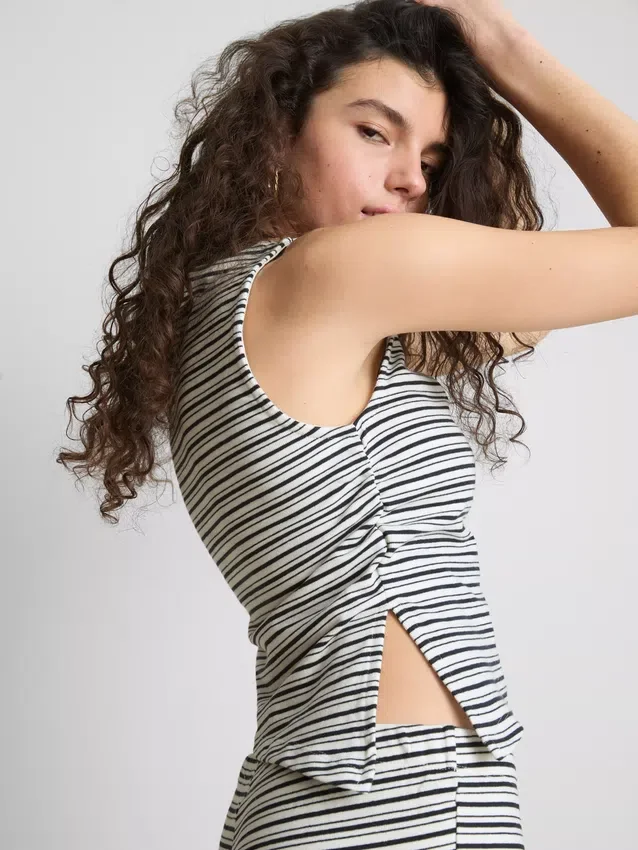 The primark scene | asymmetric stripe tank top