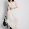 The primark scene | asymmetrical broderie maxi skirt