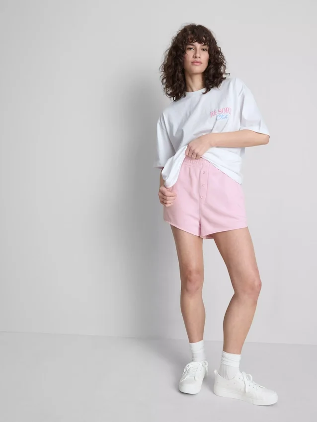 The primark scene | button detail cotton rich shorts
