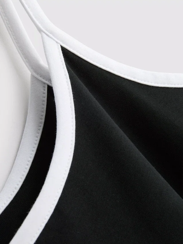 The primark scene | contrast trim strappy mini dress