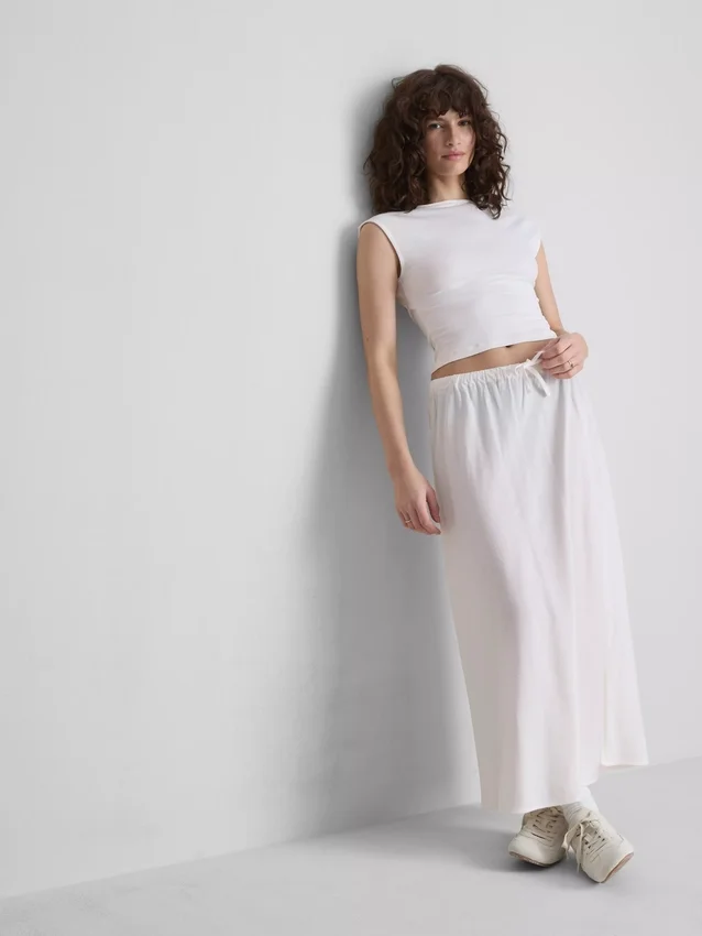 The primark scene | cotton-blend midi skirt