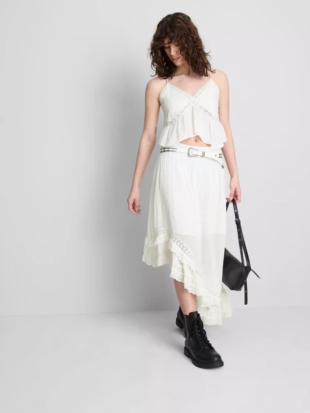 The primark scene | cotton broderie v-neck strappy top