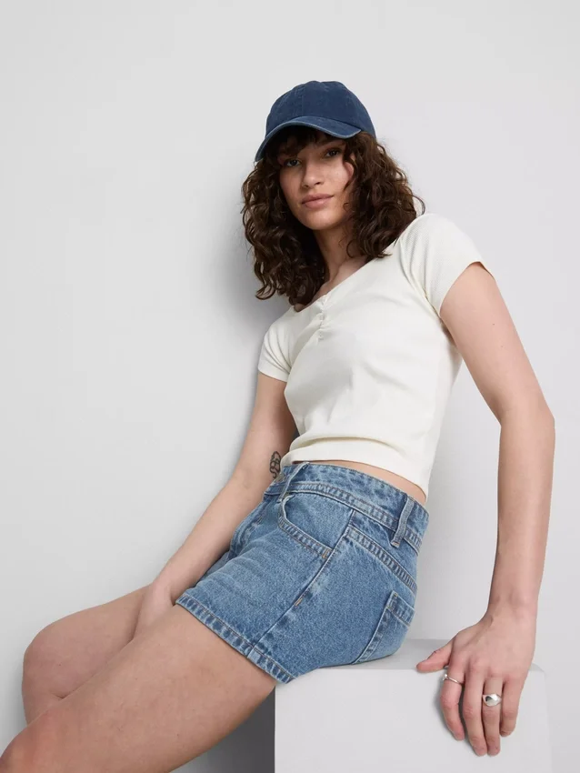 The primark scene | cotton denim micro shorts