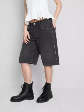 The primark scene | cotton denim studded jorts
