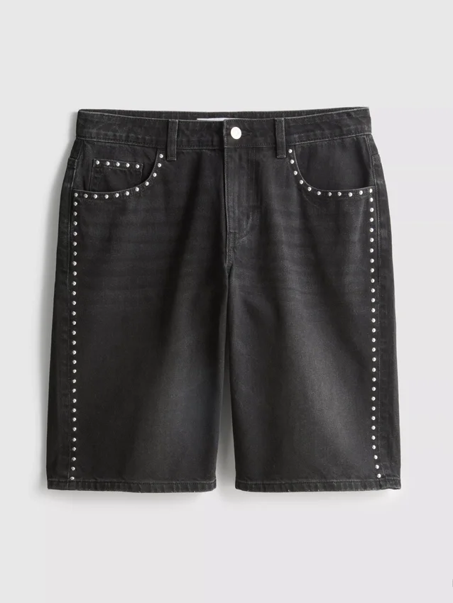 The primark scene | cotton denim studded jorts