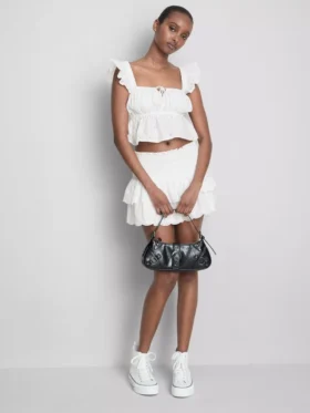 The primark scene | cotton eyelet ruffle crop top