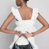 The primark scene | cotton eyelet ruffle crop top