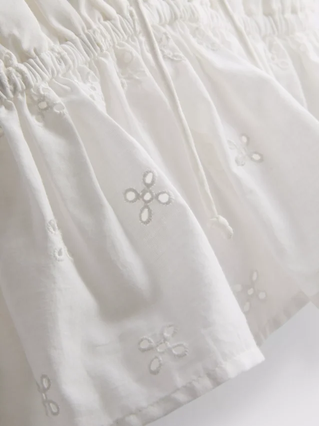The primark scene | cotton eyelet ruffle crop top
