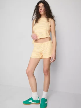 The primark scene | cotton rich fitted striped shorts