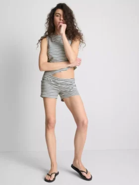 The primark scene | cotton rich fitted striped shorts