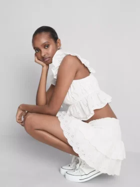 The primark scene | cotton ruffle mini skirt