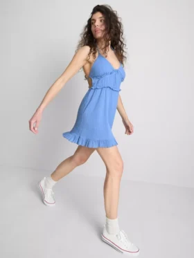 The primark scene | crinkle ruffle mini dress