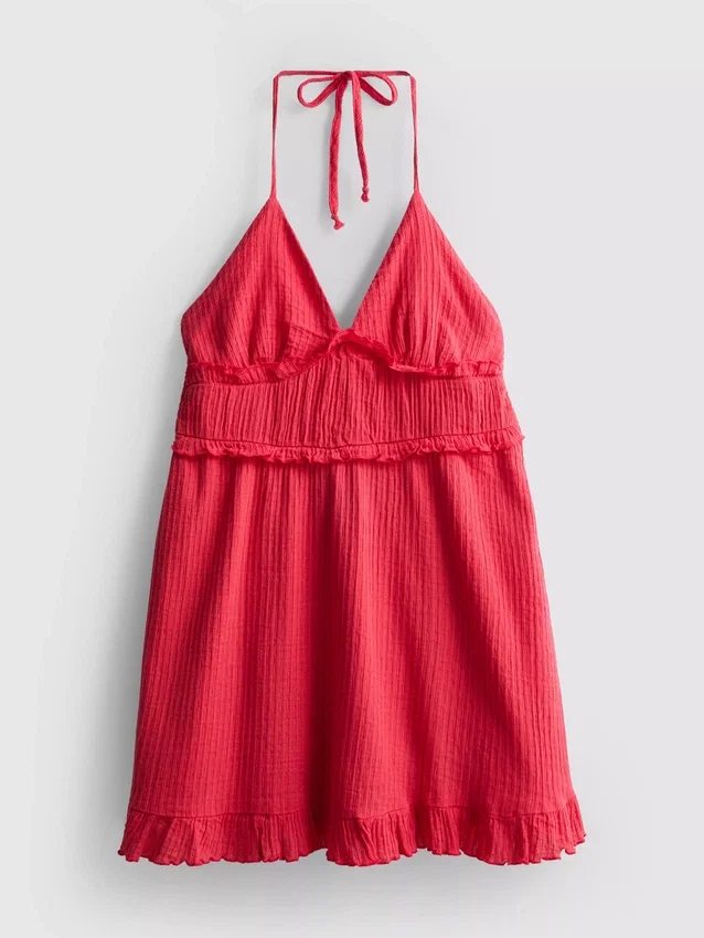 The primark scene | crinkle ruffle mini dress