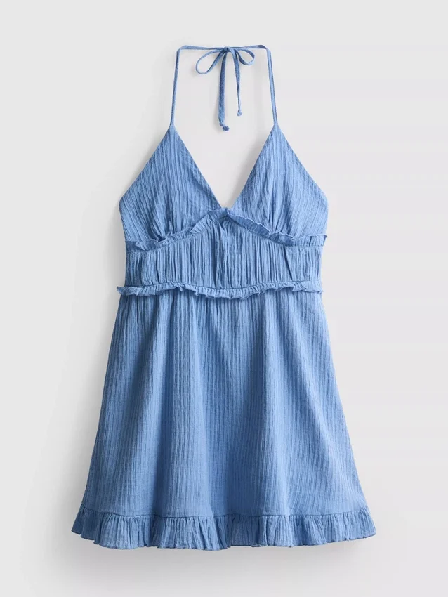 The primark scene | crinkle ruffle mini dress