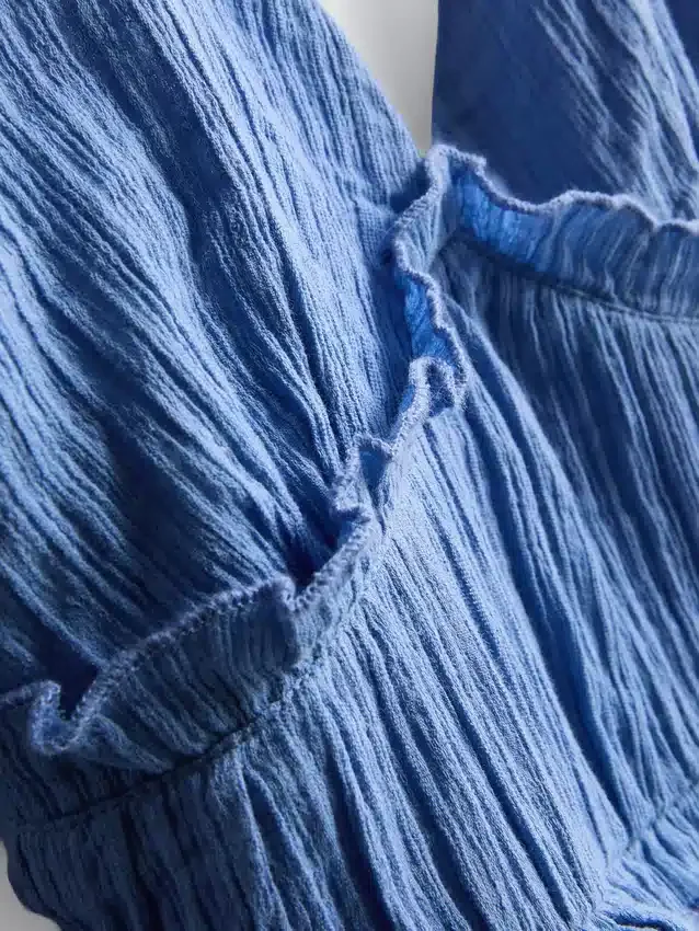 The primark scene | crinkle ruffle mini dress