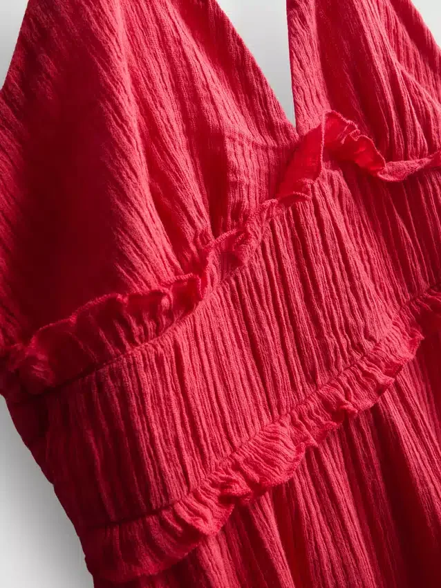 The primark scene | crinkle ruffle mini dress