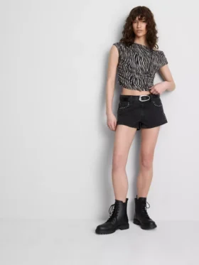 The primark scene | cropped off-shoulder sheer top