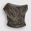 The primark scene | cropped off-shoulder sheer top