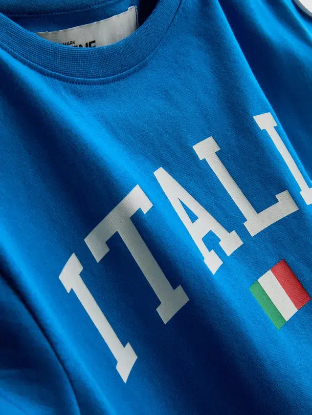 The primark scene | italy soccer shirred t-shirt