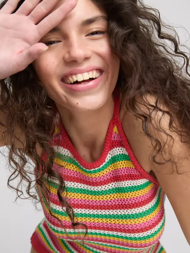 The primark scene | knitted halterneck top