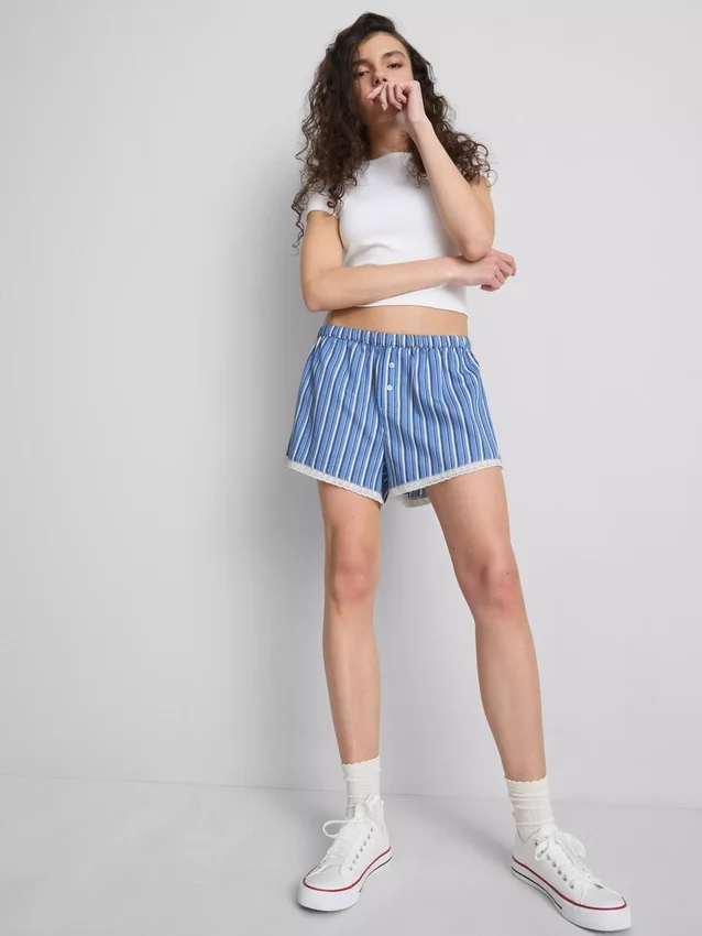 The primark scene | lace stripe boxer shorts