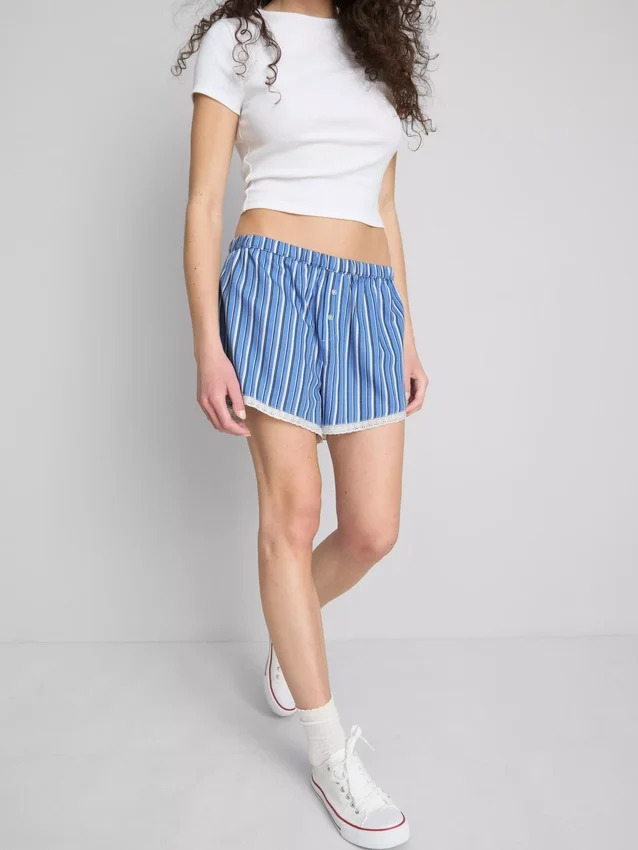 The primark scene | lace stripe boxer shorts