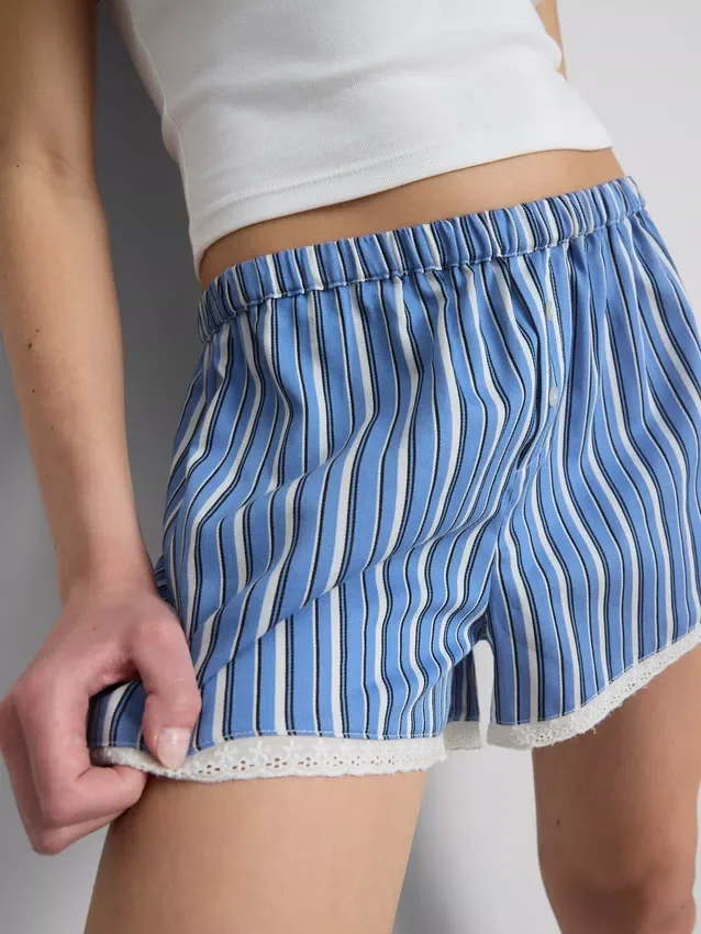 The primark scene | lace stripe boxer shorts