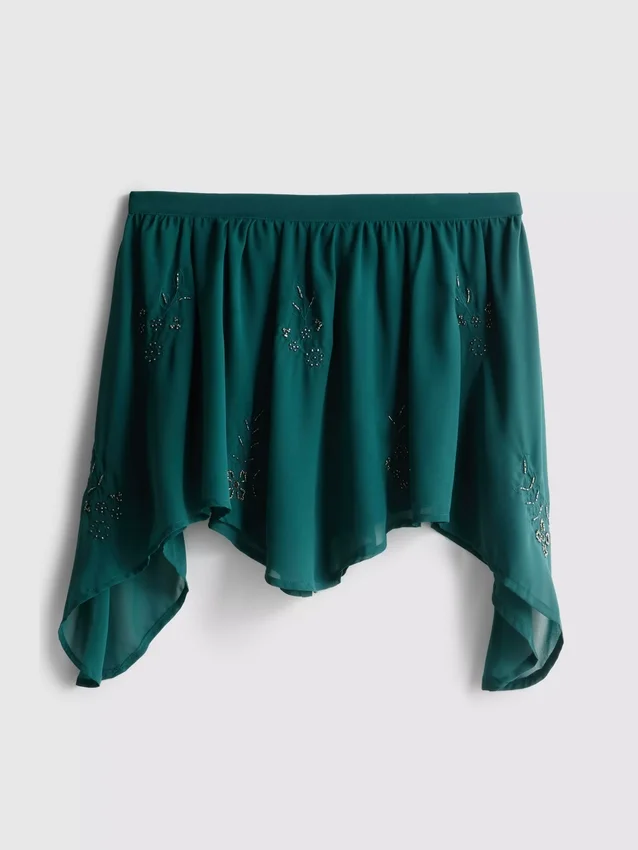 The primark scene | mesh beaded mini skirt