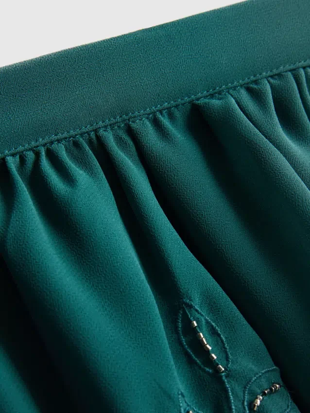 The primark scene | mesh beaded mini skirt