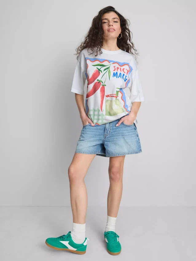 The primark scene | oversized cotton margarita tee