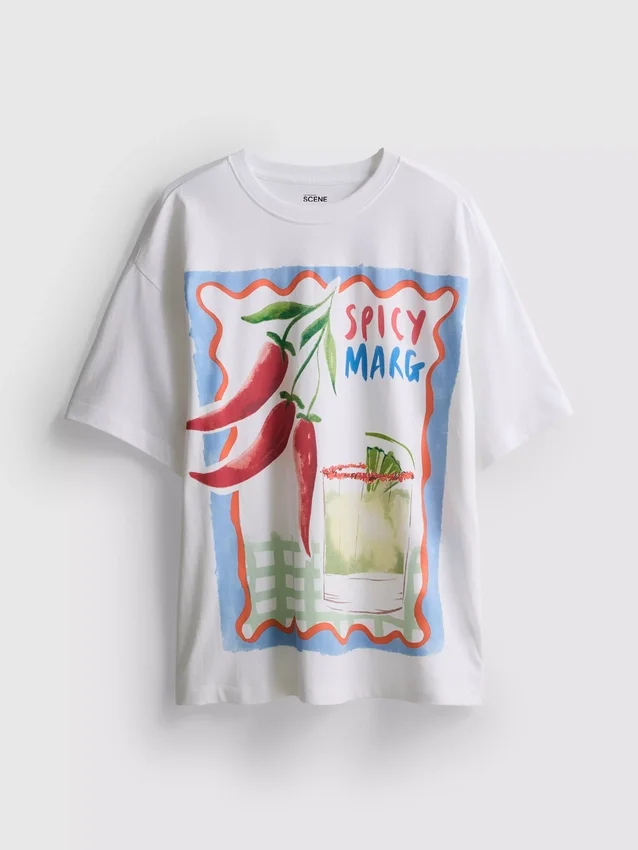 The primark scene | oversized cotton margarita tee