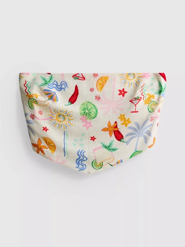 The primark scene | printed curved bandeau top
