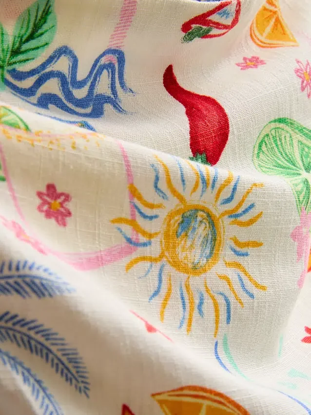 The primark scene | printed curved bandeau top