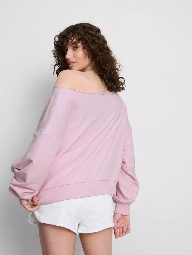 The primark scene | slogan off-shoulder sweatshirt