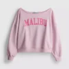 The primark scene | slogan off-shoulder sweatshirt