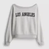 The primark scene | slogan off-shoulder sweatshirt