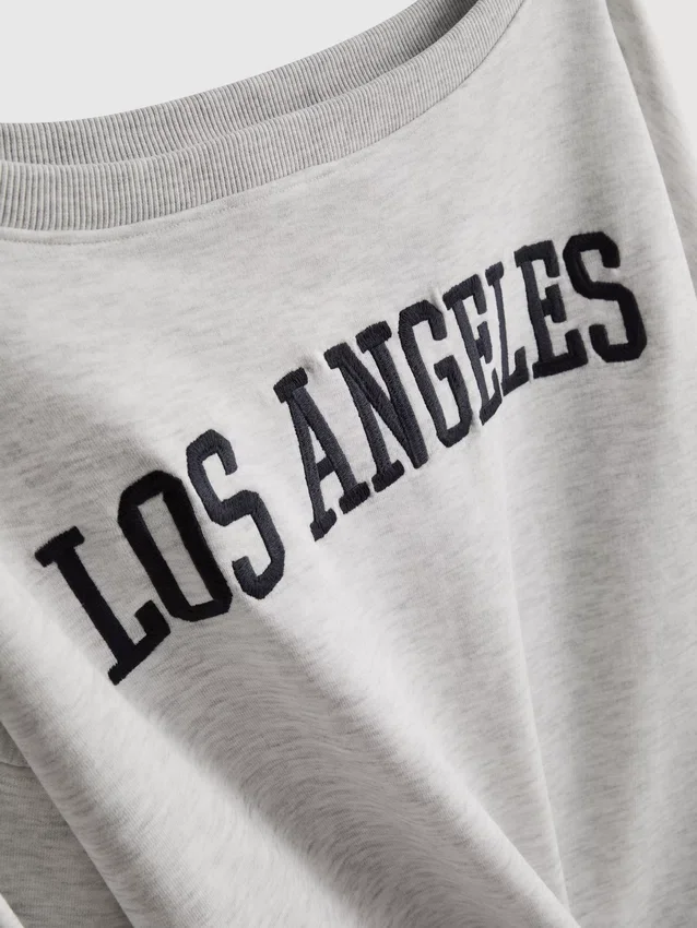 The primark scene | slogan off-shoulder sweatshirt