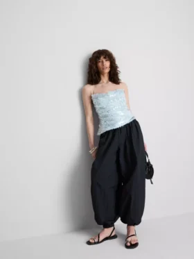 The primark scene | strappy sequin cowl-neck top