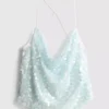 The primark scene | strappy sequin cowl-neck top
