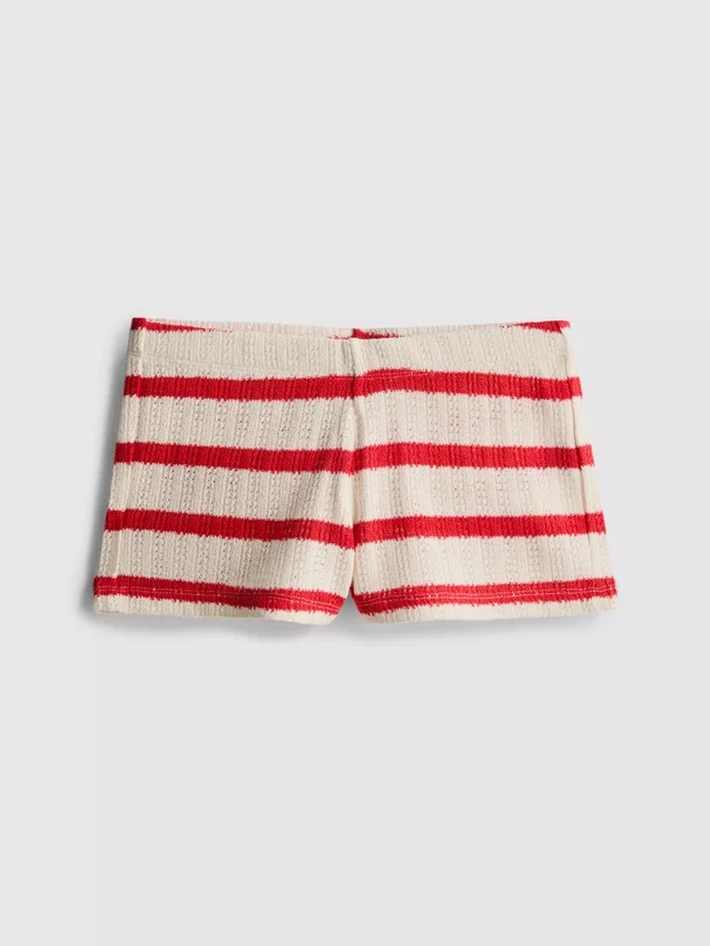 The primark scene | striped crochet micro shorts