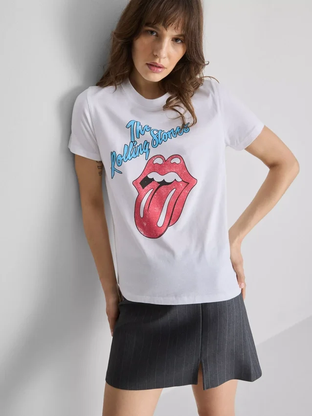 The rolling stones cotton graphic tee