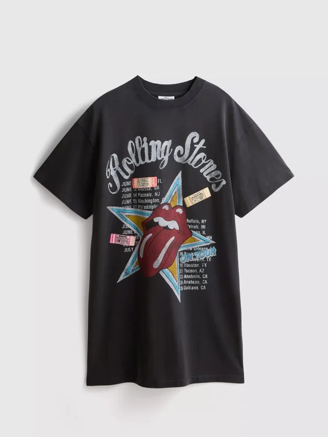 The rolling stones graphic t-shirt dress