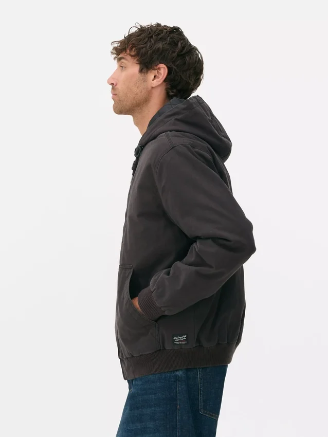 The stronghold canvas hooded jacket