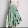 Tiered maxi skirt