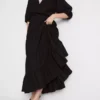Tiered maxi skirt