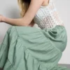 Tiered maxi skirt