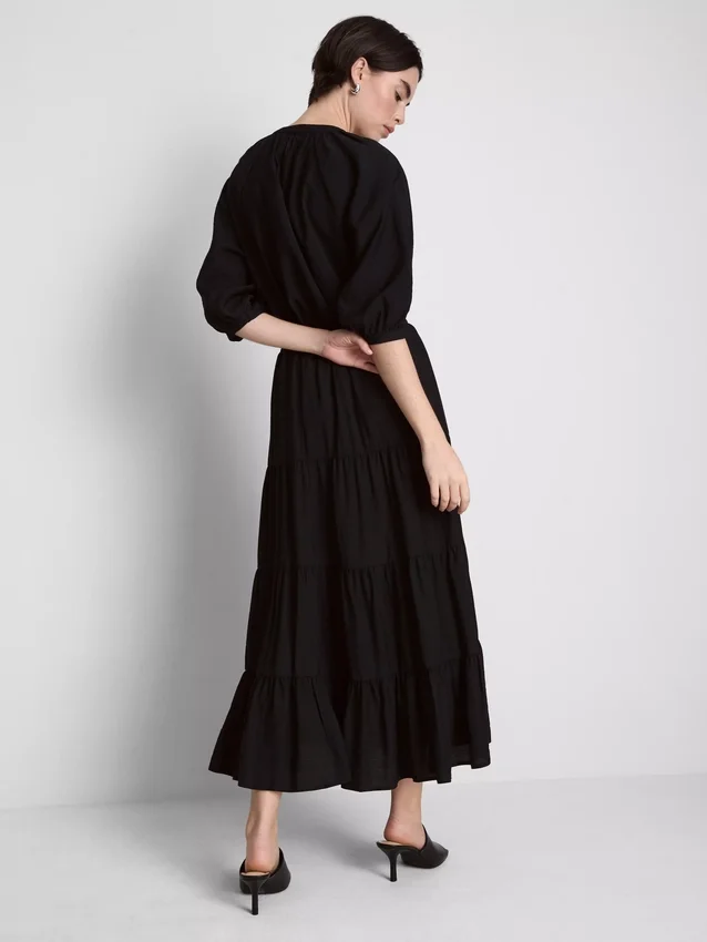 Tiered maxi skirt