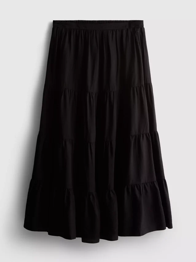 Tiered maxi skirt
