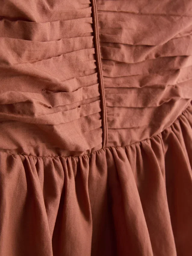 Tiered ruffle midi dress